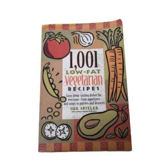 1,001 Low-Fat Vegetarian Recipes Cookbook Vintage 1997 - Picture 7 of 7